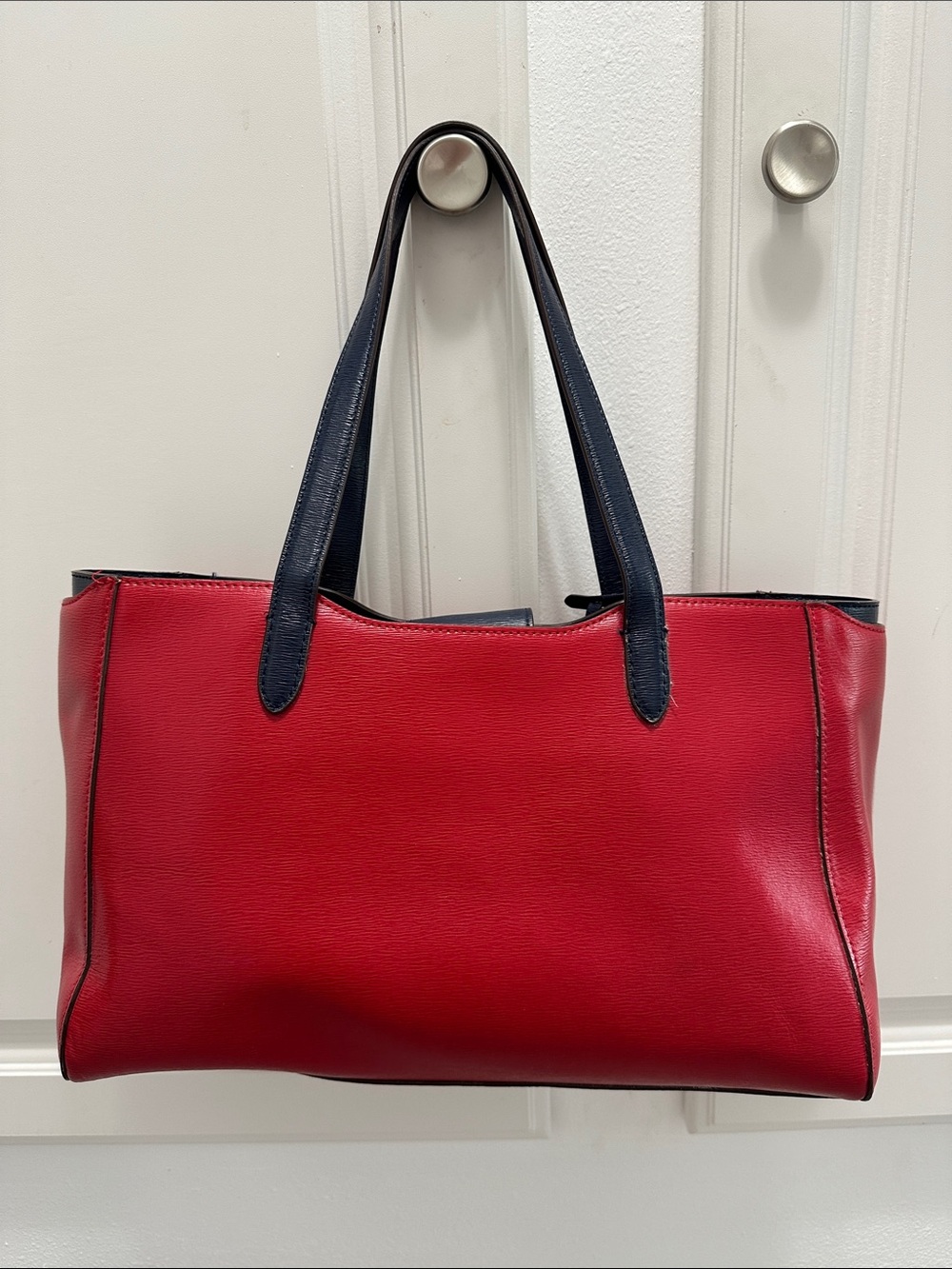 Ralph Lauren Red Leather Tote NWOT - Picture 3 of 12